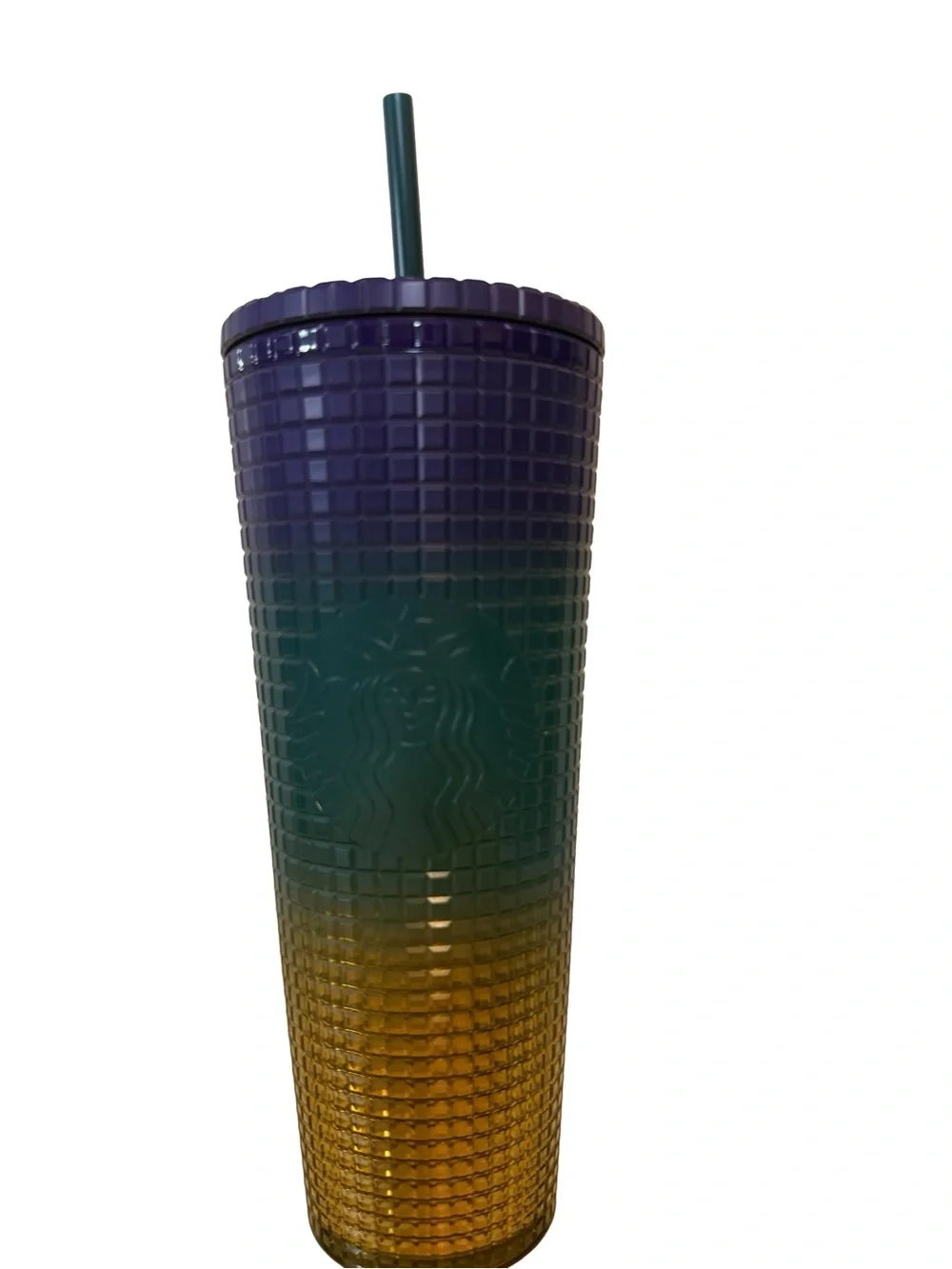 Starbucks Studded Ombre Tumbler in Purple, Green & Gold